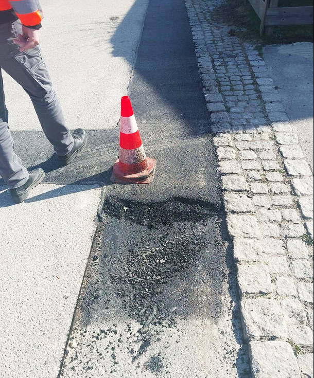 Trag- und Deckschicht Asphaltarbeiten